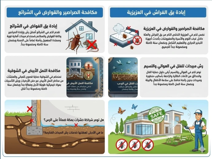 فني شركة رش مبيدات بمكة المكرمة خبير في إبادة الآفات